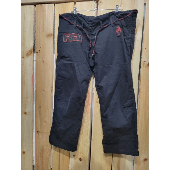 Fuji Pants Mens Small-Large One Size (A3) Jiu Jitsu Martial Arts Black - Picture 3 of 11